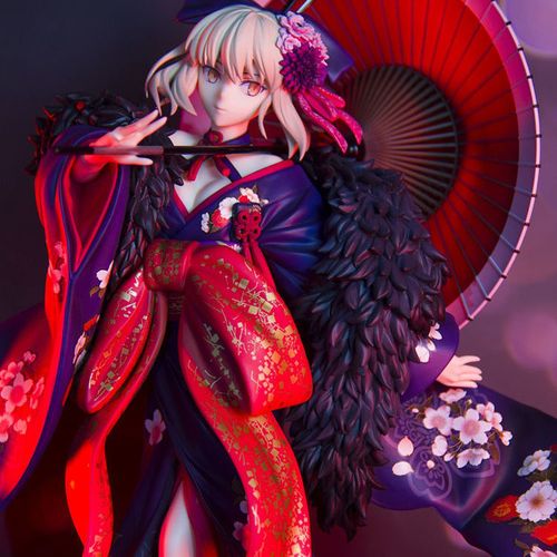 和服黑saber花魁手办塞巴fate阿尔托莉雅 优质版二次元 动漫周边