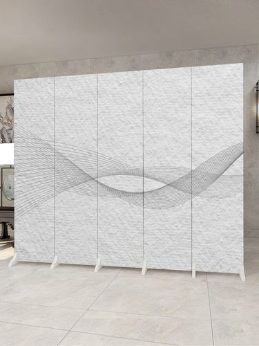 尼创 定制屏风隔断墙客厅现代简约折叠移动进门遮挡家用办公室公司折