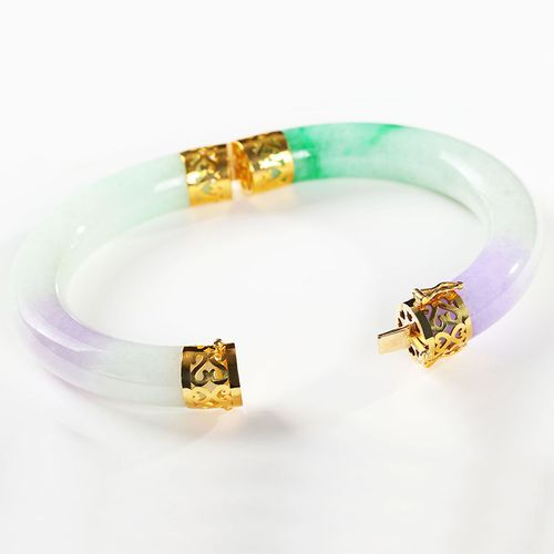 断玉手镯翡翠玉器改开口修复修补断裂维修镶嵌18k包金包银金镶玉