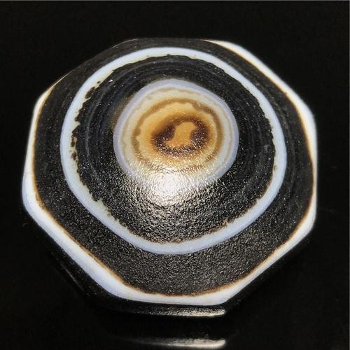 真品附证书西藏回流高油风化一眼羊眼天珠吊坠多宝佛珠背云配饰