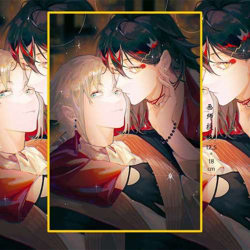彩虹社luxiem周边色纸吧唧明信片mysta vox原创同人动漫 画师授权