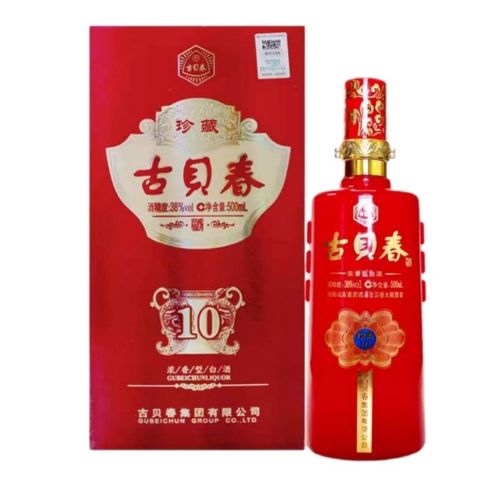 古贝春38度珍藏10浓香型白酒低度白酒山东地方名酒纯粮食酒