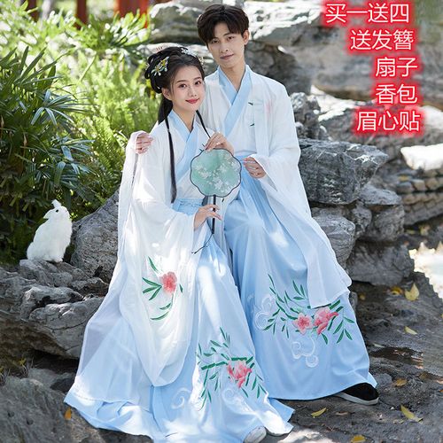 新品汉服原创女生中国风侠客情侣古装男女同款表演班服全套装