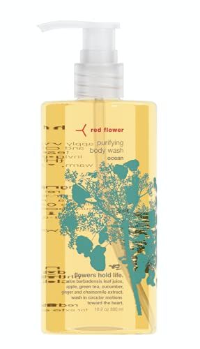 red flower ocean purifying body wash  10.2 fl. oz.红花海洋净