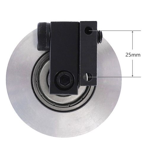 砂带机调偏轮φ6抛*木0铝轮光面同步从i动轮8光机被动轮5工diy