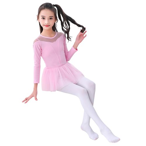 店正品】天鹅绒薄款打底裤夏季儿童舞蹈袜芭蕾舞专用女童连体白色丝袜