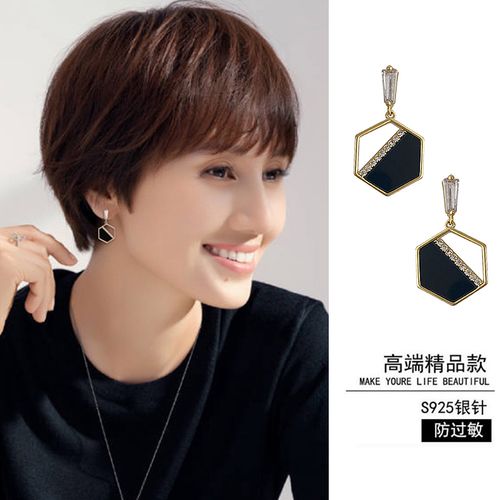 适合短发的耳环女夏款耳饰2021年新款潮明星同款夏天