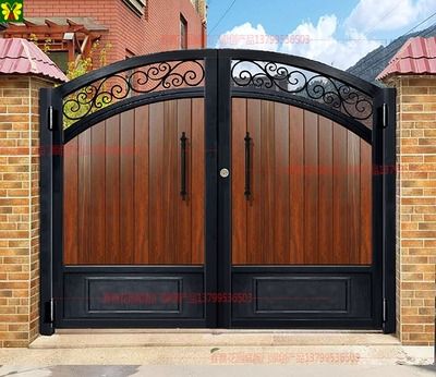 花园围墙艺小区门户农村双开别墅定做大门门家用铁门庭院外乡村铁