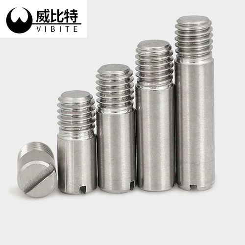 304不锈钢一字槽外螺纹圆柱销gb878定位销轴 m2m2.5m3m4m5m6m8m10