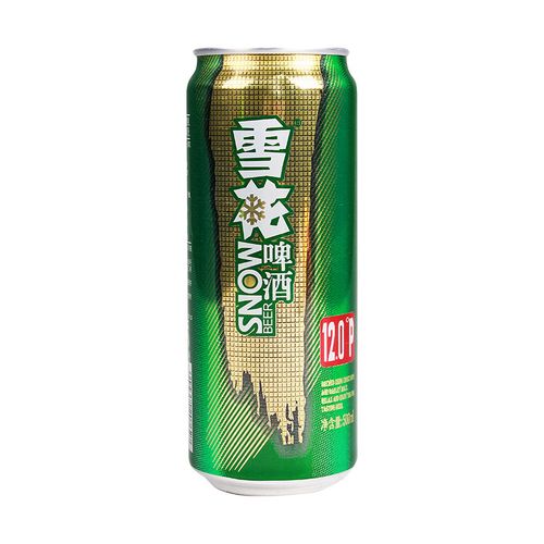 雪花12度啤酒500ml/听