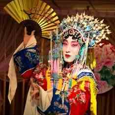 戏曲扇子贵妃醉酒小生扇子越剧小生花旦戏曲用品金扇