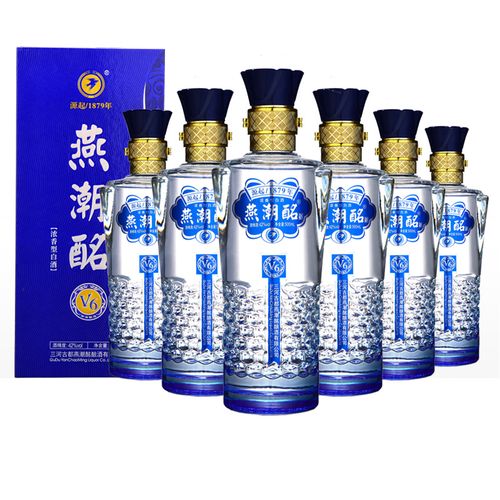 【燕赵老字号】燕潮酩v6礼盒酒42度500ml*6瓶纯粮食白酒整箱