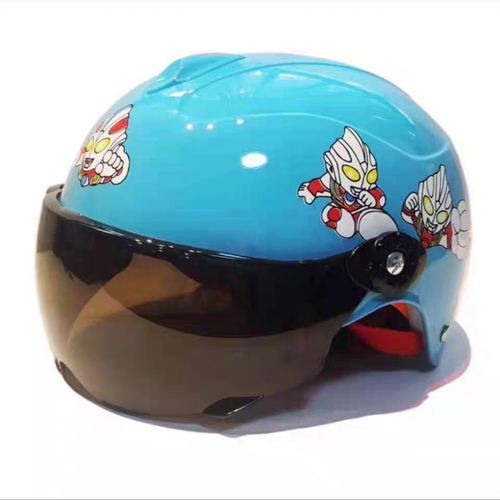 奥特曼头盔儿童可穿戴迪迦奥特曼胜利头盔男孩轻便防摔电动车半盔