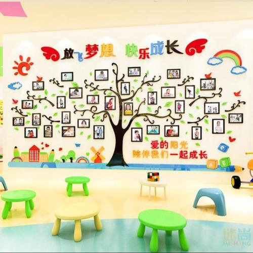 装饰立体幼儿园照片墙创意学生风采展示墙墙贴教师简介文化墙3d舞