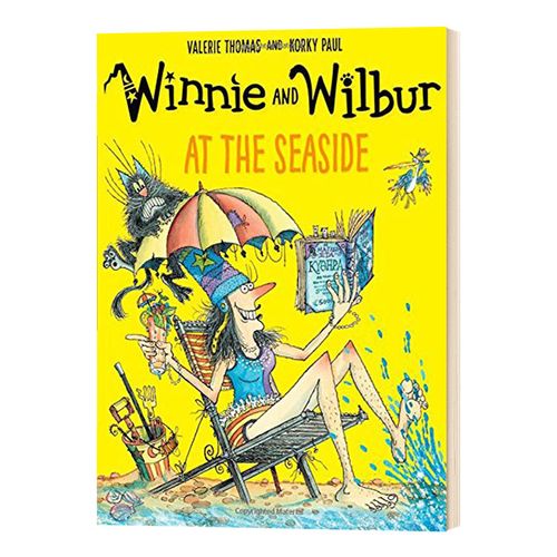 英文原版 女巫温妮系列 winnie and wilbur at the seaside 温妮和