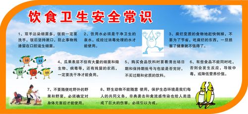 海报印制494设计展板素材197饮食卫生安全常识定制