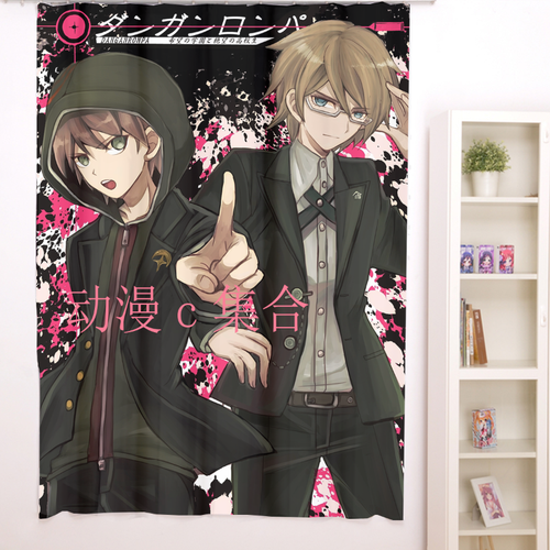 弹丸论破十神白夜浴帘窗帘挂画动漫周边二次元送宅男腐女生日礼物