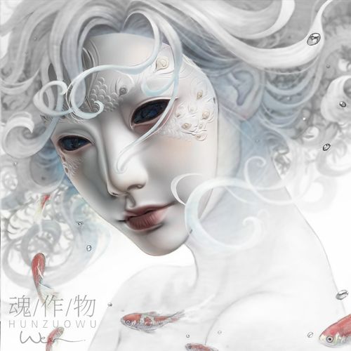 魂作物孔雀女古风面具成人艺术舞会汉服装扮金色全脸人物网红派对