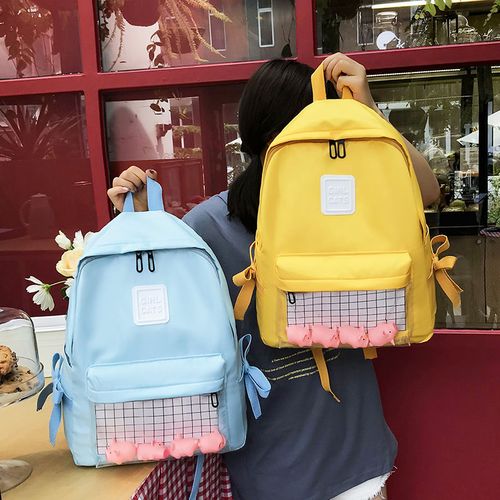 【优质尼龙】新款初高中书包学生女韩版夏天2019潮学院双肩包闺蜜