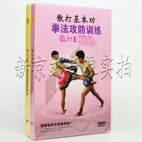 正版 散打基本功 武术教学2dvd 实战训练视频光盘散打