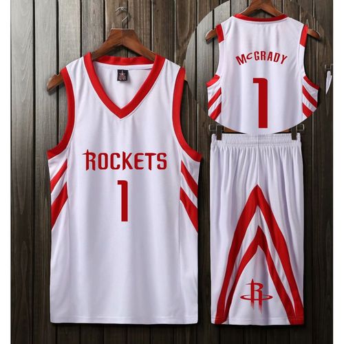 定制火箭队篮球服套装明星球衣男一套11麦迪时刻1号0号哈登13号女