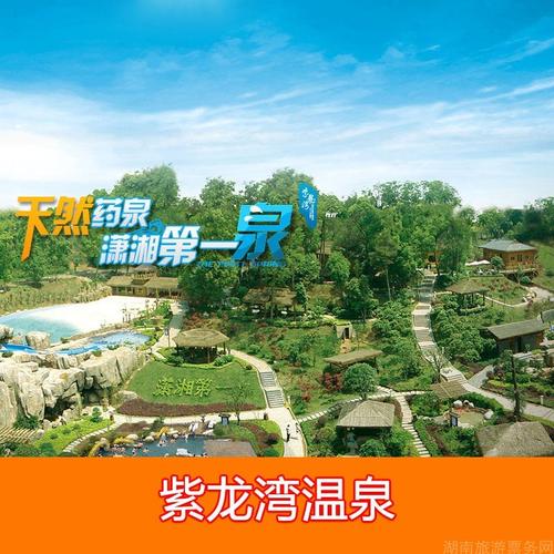 长沙宁乡灰汤紫龙湾温泉国际大酒店 含住宿 双早餐 双人温泉门票