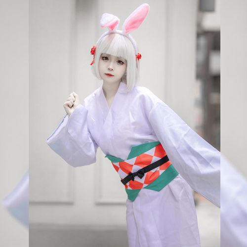 阴阳师cos服山兔cos服和服全套装兔耳朵头饰木屐cosplay动漫服装