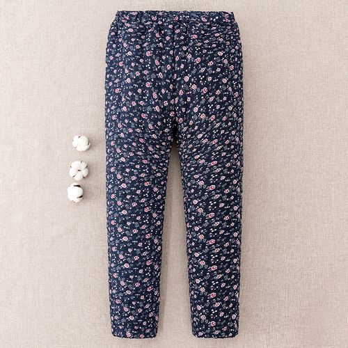 老年人女手工棉花棉裤加厚高腰保暖裤中老年妈妈宽松外穿老奶奶大码