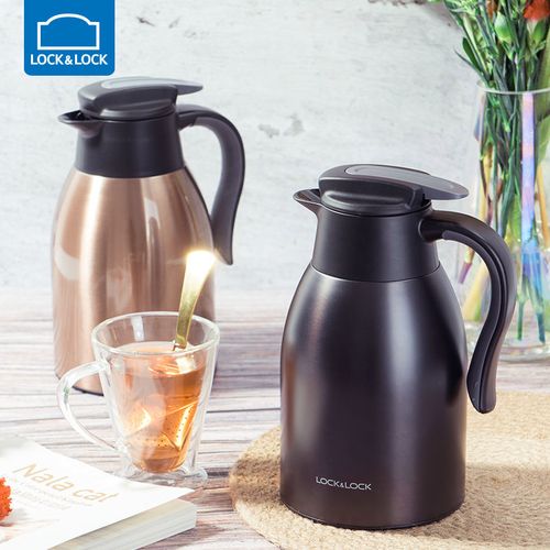 乐扣乐扣保温壶家用大容量不锈钢暖水壶真空保温瓶热水壶原装欧式