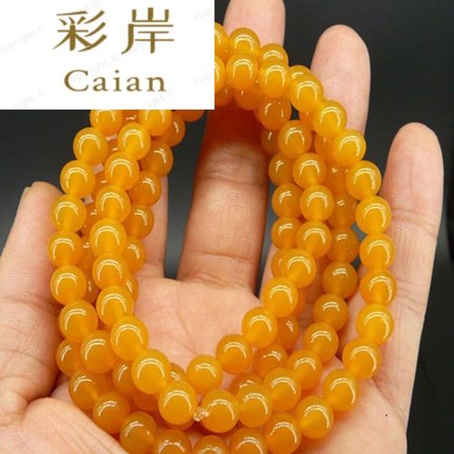 【京选臻品】黄龙玉佛珠手链4圈黄龙玉念珠手串多圈男女款玉石手串6彩