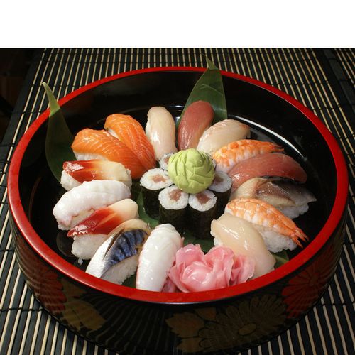 促销寿司盆太阳花连板寿司桶刺身寿司盘寿司罐寿司料理盛器