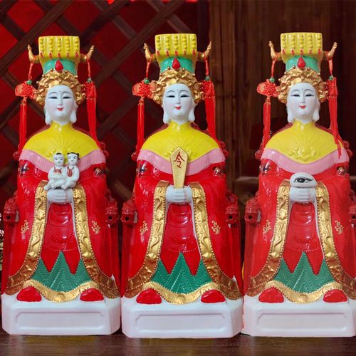 陶瓷碧霞元君泰山奶奶娘娘送子奶奶娘娘眼光奶奶娘娘神像三宵娘娘