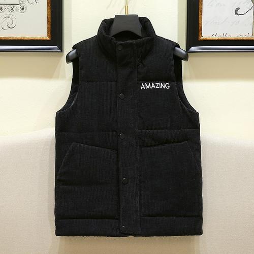 马甲男秋冬季外套韩版潮流灯芯绒帅气休闲羽绒棉保暖坎肩百搭背心【4
