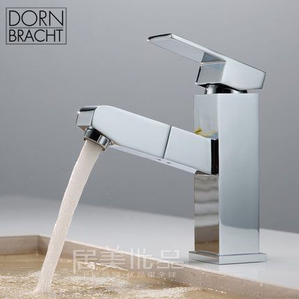 德国当代dornbracht全铜冷热水面盆台盆洗面盆抽拉水龙头