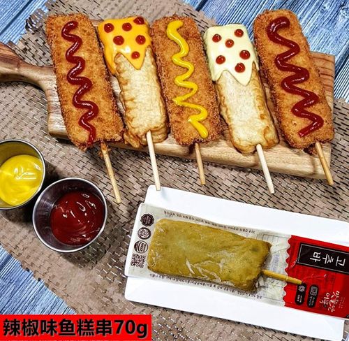 韩国味德爱辣椒味鱼糕串 鱼饼棒 韩国便利店小吃辣味鱼饼串70g