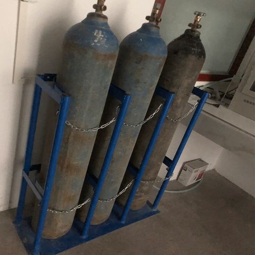 氧气瓶固定支架万向轮简易仪器室二氧化碳置放40l气瓶固定架