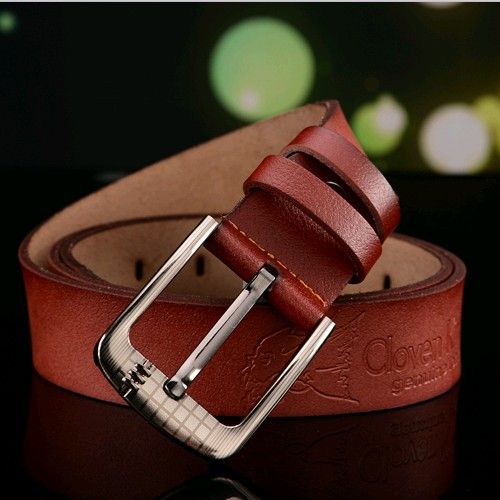 无敌价格 热销男士皮带★多色牦牛皮腰带整张牛皮男式针扣皮带