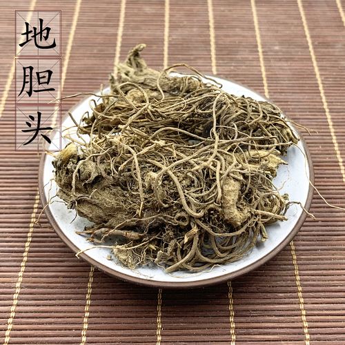 野生地胆头500克 中药材地胆草根地苦胆煲汤料红花地斩头 包邮