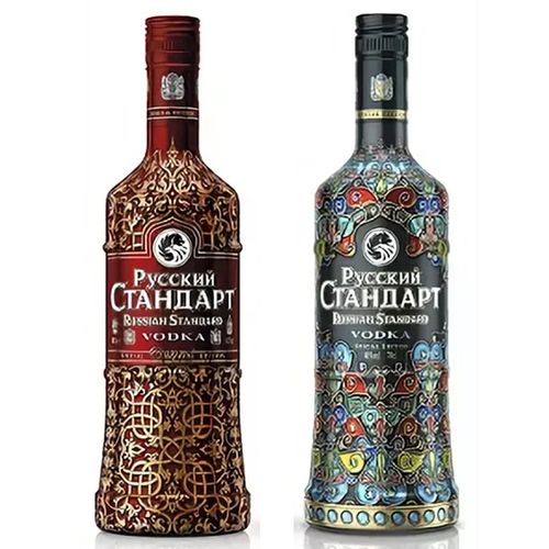 进口俄罗斯斯丹达伏特加 花瓶纪念版 700ml 洋酒白酒烈酒吧 包邮