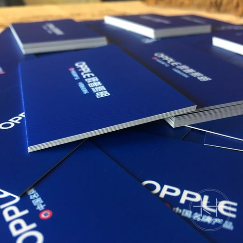 加急厚350400450克专版数码快印铜版纸覆膜双面印刷名片定制订做