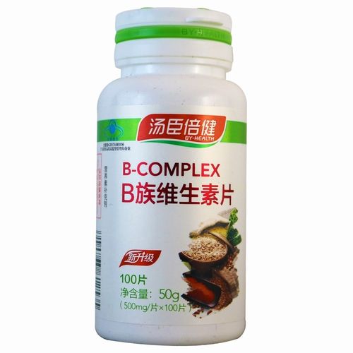 汤臣倍健b族维生素片100片瓶 补充b族维生素 维生素b族 b1b2b6b12 