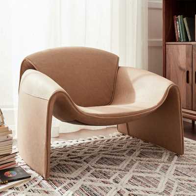 单人沙发椅意式极简客厅现代简约创意设计师螃蟹椅小户型懒人沙.