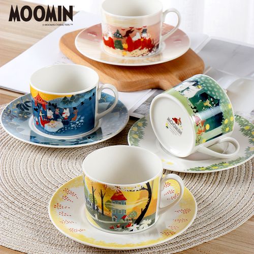 琳珊母婴日本进口yamaka山加商店姆明moomin亚美史力奇咖啡杯碟