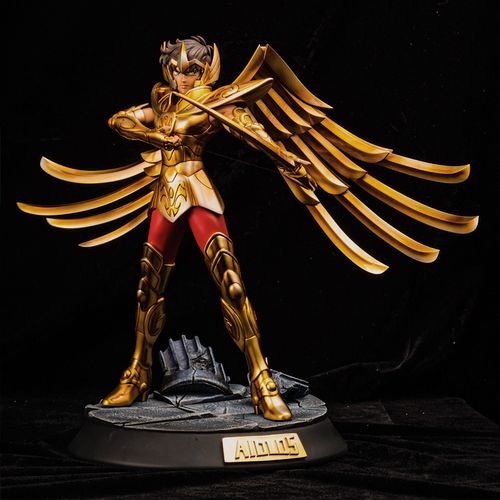 黄金圣斗士手办  圣斗士星矢 黄金 射手座 艾奥洛斯 圣斗士 雕像 gk