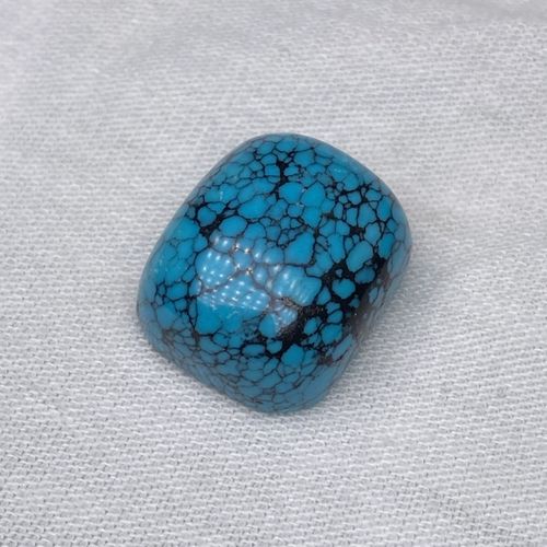 原矿绿松石乌兰花戒面15x18mm重4.2克