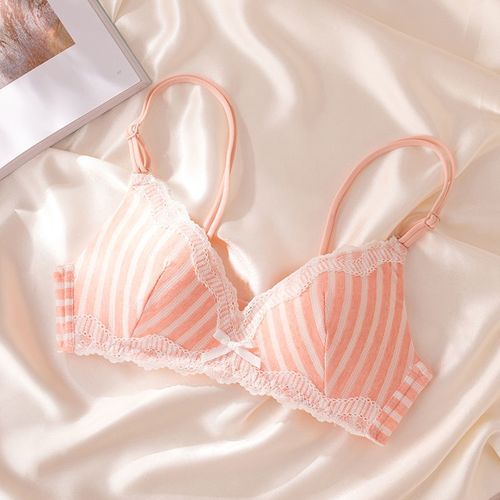 浮泽高中生内衣夏季薄款小胸少女无钢圈轻薄内衣女高中生聚拢文胸美背