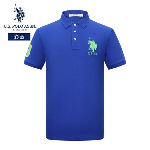 uspoloassn美国马球协会春夏款棉保罗polo衫男士短袖翻领潮商务宽松