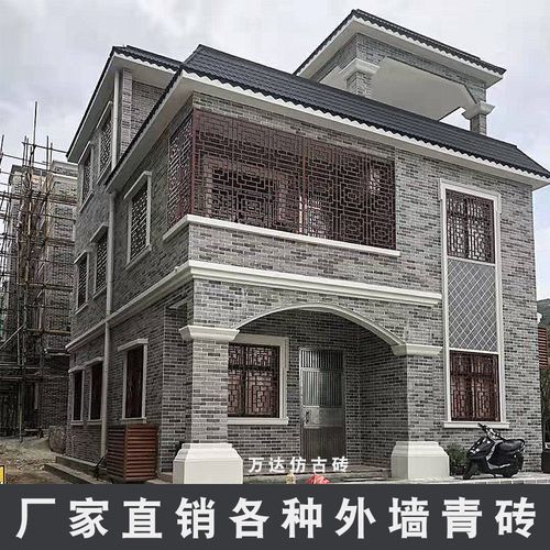 古建中式仿古小青砖片面条砖仿古砖文化砖灰色室外别墅外墙青砖