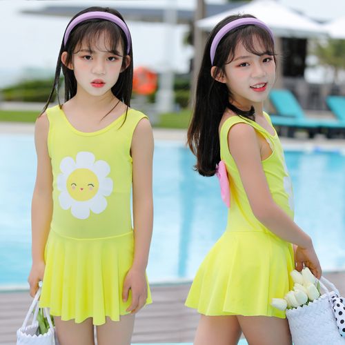 中童泳衣女8岁10岁12岁14岁女孩泳衣2021新款儿童泳衣