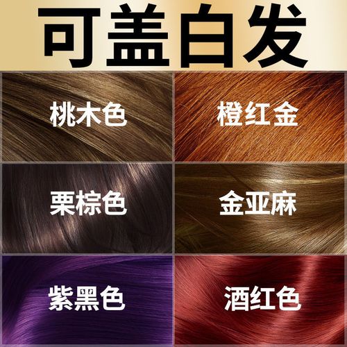 韩金靓染发剂2021新款流行色栗棕色植物纯发色女自己在家染头发膏